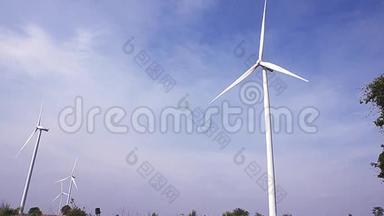 电气生态电力制造商风力涡轮机木薯农场-Huaybong，Dan Khun Tod，Nakhon Ratchasima，泰国